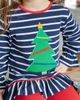 Florence Eiseman Florence Eiseman Stripe Knit Tunic Set with Christmas Tree - 2