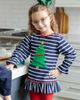 Florence Eiseman Florence Eiseman Stripe Knit Tunic Set with Christmas Tree - 3