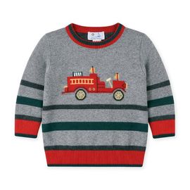 Florence Eiseman Florence Eiseman Sweater with Fire Truck