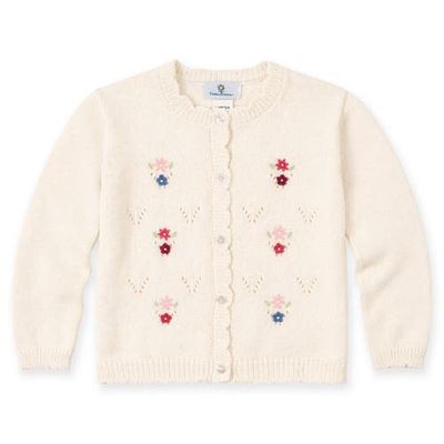 Florence Eiseman Florence Eiseman Sweater with Hand Embroidered Flowers
