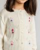 Florence Eiseman Florence Eiseman Sweater with Hand Embroidered Flowers - 4