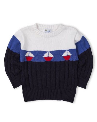Florence Eiseman Florence Eiseman Sweater With Sailboats