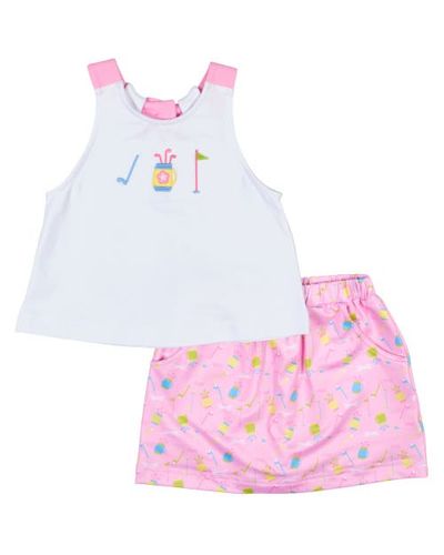 Florence Eiseman Florence Eiseman Top And Skort Set With Golf