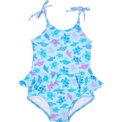Florence Eiseman Florence Eiseman Turtle Print Skirted Swimsuit