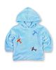 Florence Eiseman Florence Eiseman Velour Hoodie With Airplanes - 1