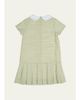 Florence Eiseman Girl's Check Dress with Pleated Skirt & Bows - 2