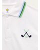Florence Eiseman Kid's Golf Tipped Polo Shirt & Embroidered Shorts Set - 3