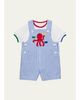 Florence Eiseman Striped Seersucker Shortall & T-Shirt Set, 6M-24M - 1
