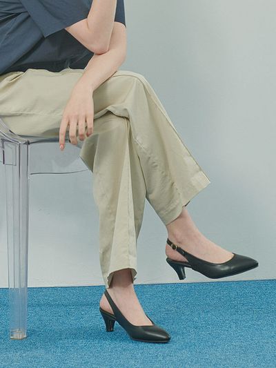 FLORIDA STUDIO Piony Slingback_Midnight Black