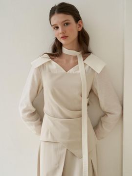 flove SOFT DRAPING BLOUSE [BE]