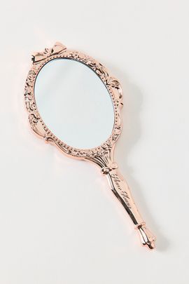 Flower Knows Flower Knows Bunny Garden Collection Handheld Mirror in Rosette Pink at Urban Outfitters