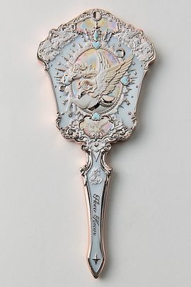 Flower Knows Flower Knows Knight Unicorn Collection Handheld Mirror in Cloud White at Urban Outfitters