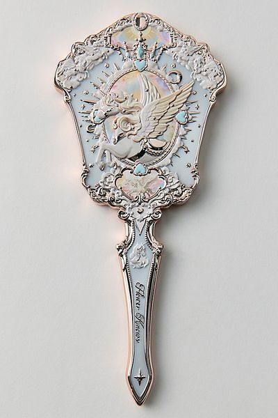 Flower Knows Flower Knows Knight Unicorn Collection Handheld Mirror in Cloud White at Urban Outfitters