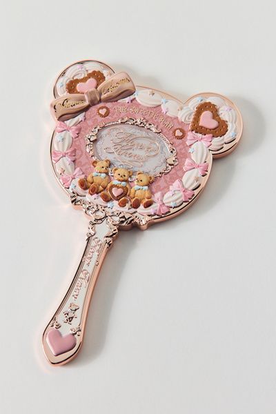 Flower Knows Flower Knows The Sweetie Bear Series Handheld Mirror in Creamy Pink at Urban Outfitters