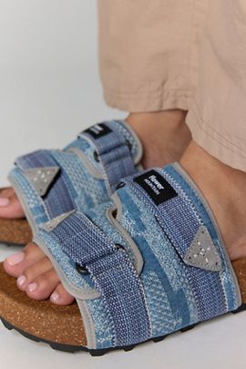 Flower Mountain Arden Patchwork Slide Sandals