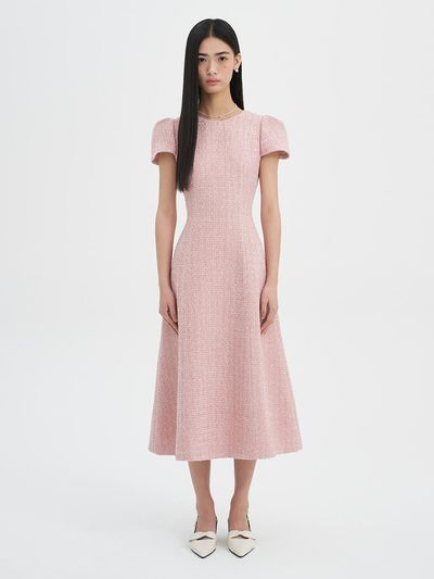 FLOWOOM Adeline Tweed Maxi Dress - 2colors