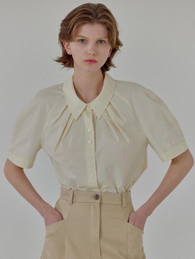 FLOWOOM Brienned Shirring Blouse - 4colors