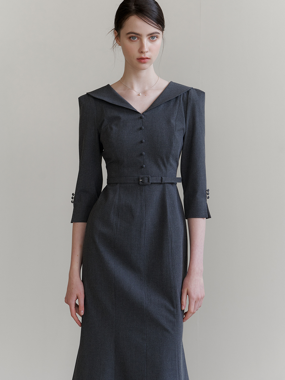 FLOWOOM Classic Sailor Collar Dress
