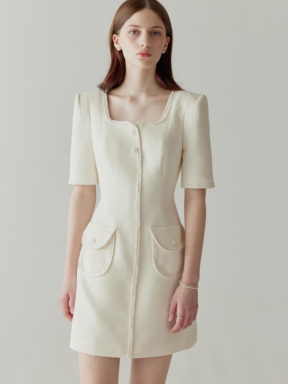 FLOWOOM Meryl Tweed Dress - 2colors