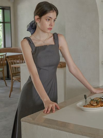 FLOWOOM Ribbon Bustier Dress _ 2 Colors