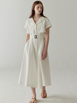 FLOWOOM Summer Trench Dress - White