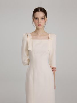 FLOWOOM Three-Quarter Sleeve Dress_4 Colors