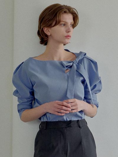 FLOWOOM Urban Tie Blouse - 2colors