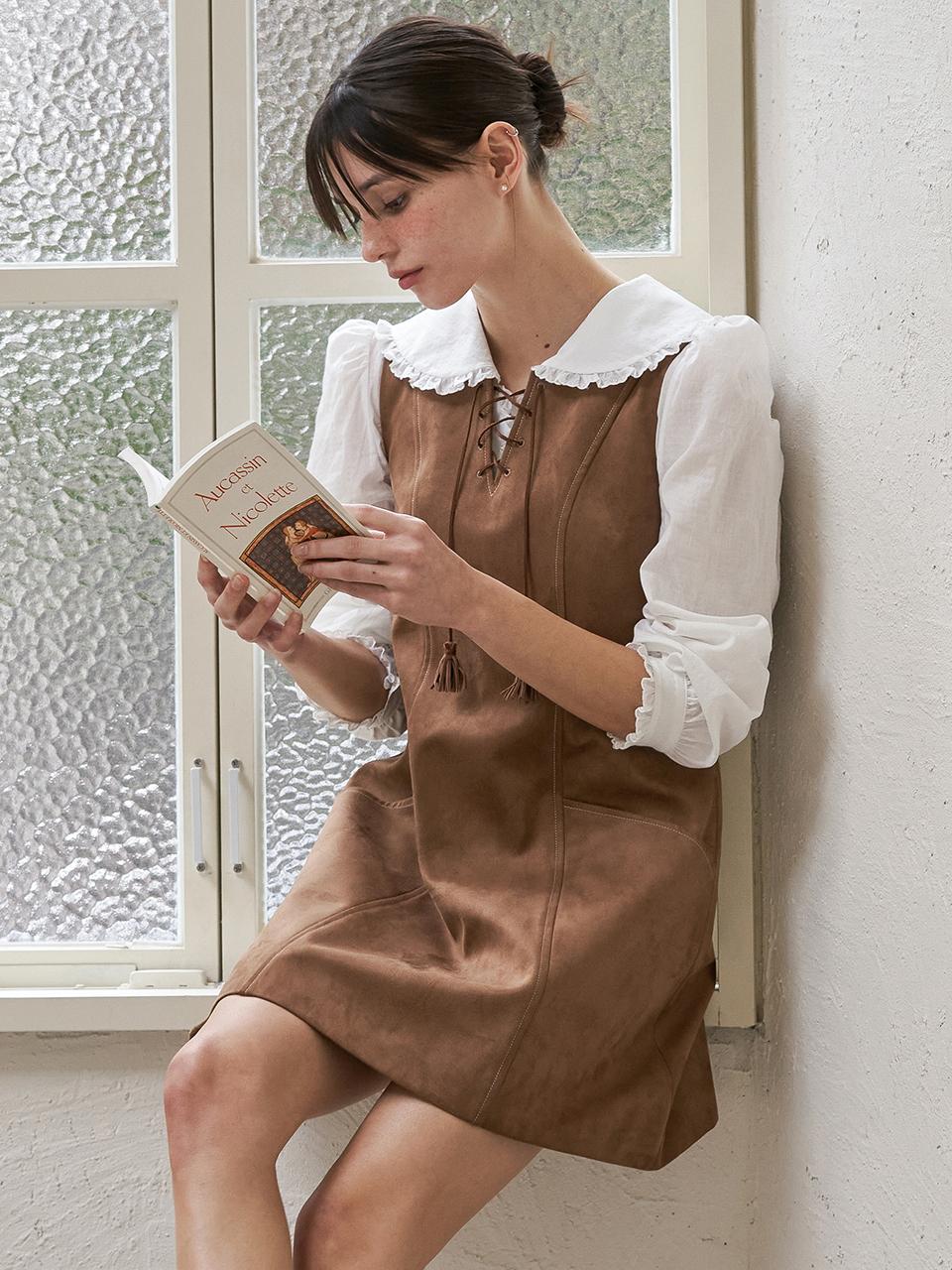 FLOWOOM Western Suede Dress