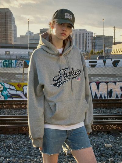 Fluke Cursive Embroidery Logo Hoodie (3 Colors)