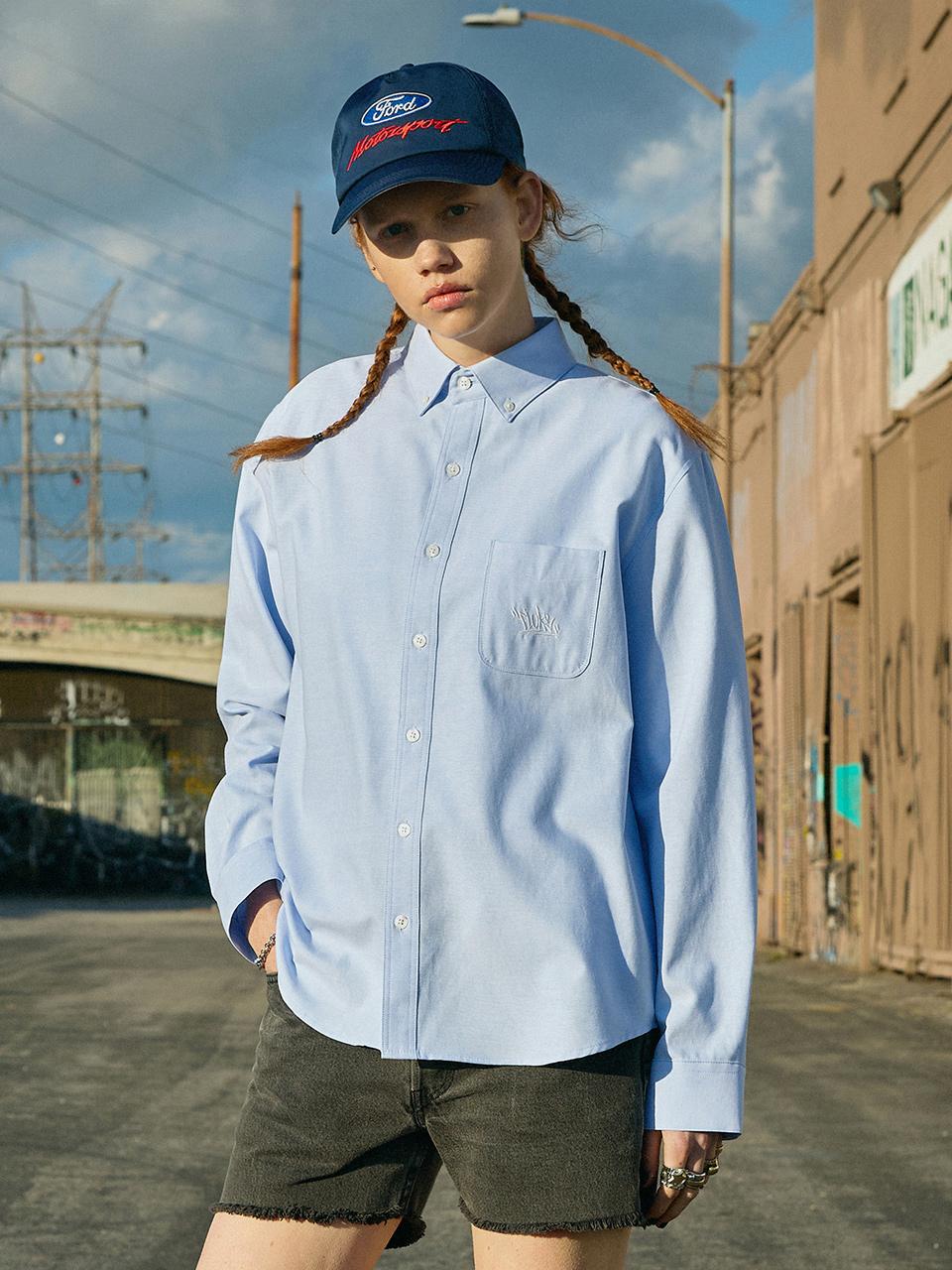 Fluke Oversized Slam Logo Oxford Shirt 5 Colors W