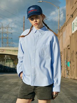 Fluke Oversized Slam Logo Oxford Shirt 5 Colors W