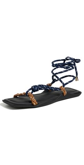 Flòwze Flòwze Flo Square Twin Sandals Blue/Hazelnut
