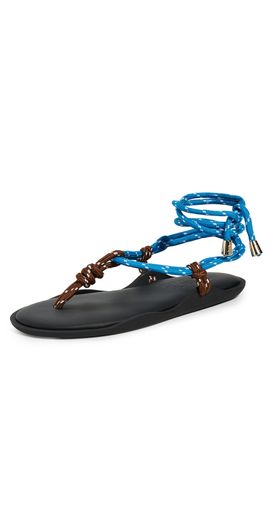 Flòwze Flòwze Flo Twin Rope Sandals Brown/Sky Blue