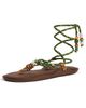 Flòwze Flòwze Flòwze x Collanine Colorate Flo Twin Sandals Brown/Military Green - 1