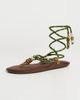 Flòwze Flòwze Flòwze x Collanine Colorate Flo Twin Sandals Brown/Military Green - 2
