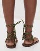 Flòwze Flòwze Flòwze x Collanine Colorate Flo Twin Sandals Brown/Military Green - 4