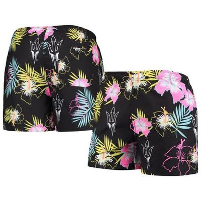 FOCO Men's FOCO Black Arizona State Sun Devils Neon Floral Swim Trunks 