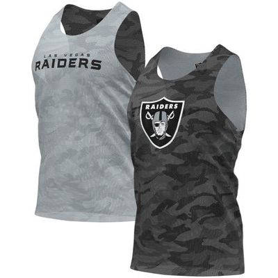 FOCO Men's FOCO Black/Gray Las Vegas Raiders Reversible Mesh Tank Top 