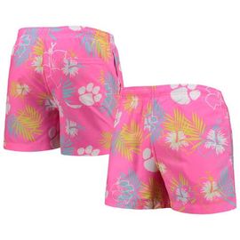 FOCO Men's FOCO Pink Clemson Tigers Neon Floral Swim Trunks 