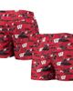 FOCO Men's FOCO Red Wisconsin Badgers Island Palm Swim Trunks  - 1