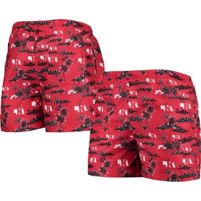 FOCO Men's FOCO Scarlet Nebraska Huskers Island Palm Swim Trunks 