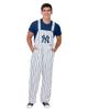 FOCO Men's FOCO White New York Yankees Pinstripe Bib Overalls  - 1