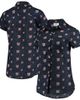 FOCO Women's FOCO Navy Washington Nationals Floral Button Up Shirt  - 1
