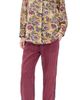 Folkloore Folkloore Long Pajama Set Purple & Burgundy Flowers - 1