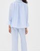 Folkloore Folkloore Smocked Pajama Set Blue Stripes - 3