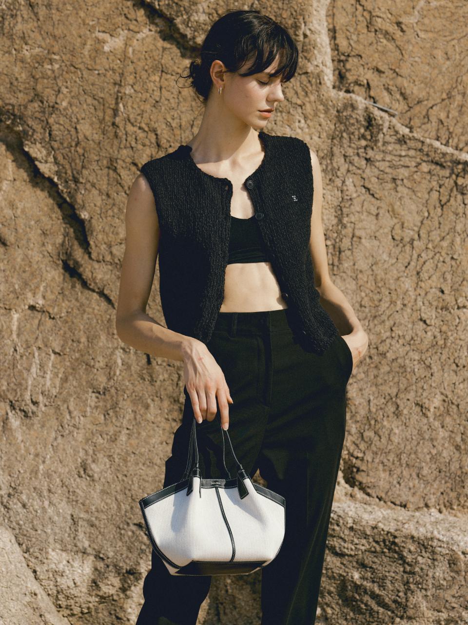 FOLNUA Canvas Lightweight Shell Mini Bag [Black]