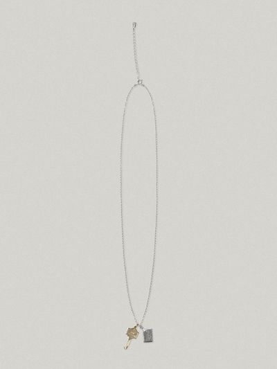 FOLNUA Two-tone Gold-plated Sterling Silver Key Necklace