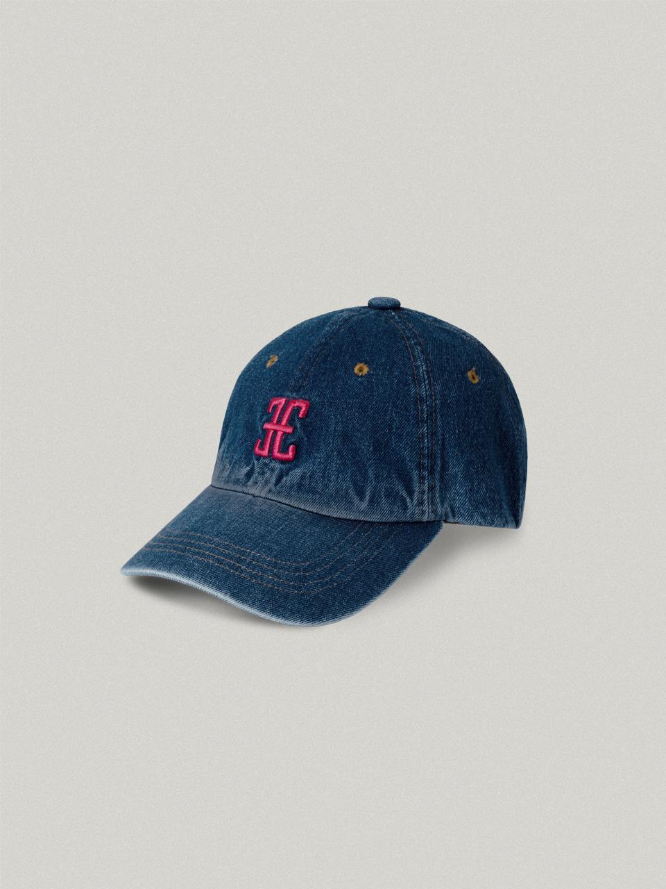 FOLNUA Vintage Denim Classic Logo Ball Cap [Indigo Blue]