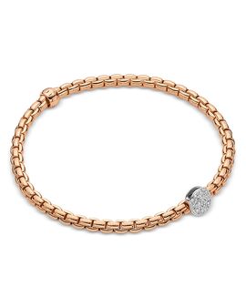 Fope Fope 18K Rose Gold Eka Diamond Bangle Bracelet
