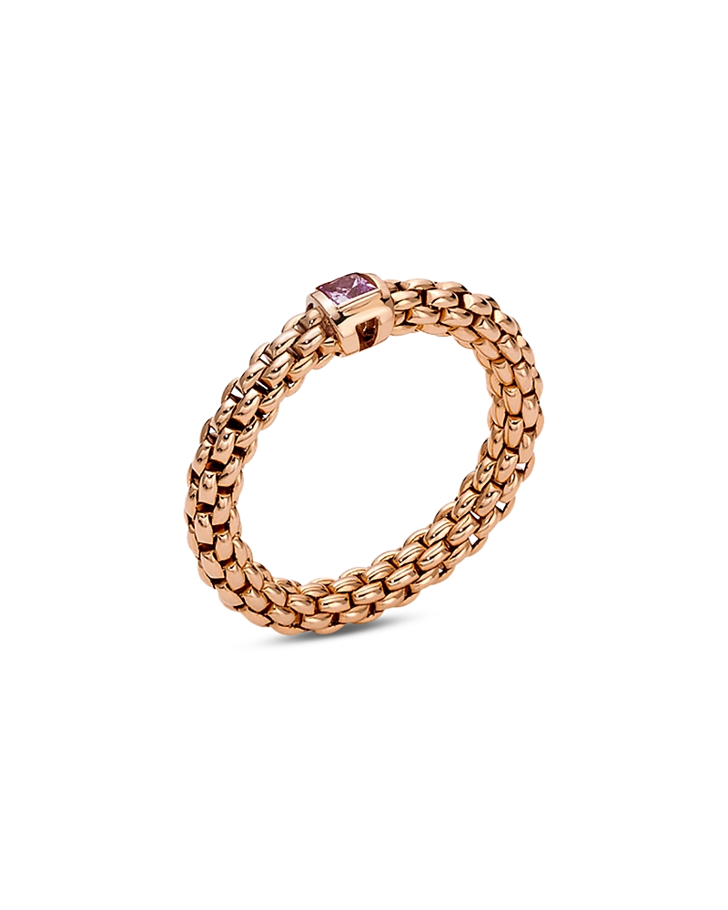Fope Fope 18K Rose Gold Souls Pink Sapphire Flex'it Ring